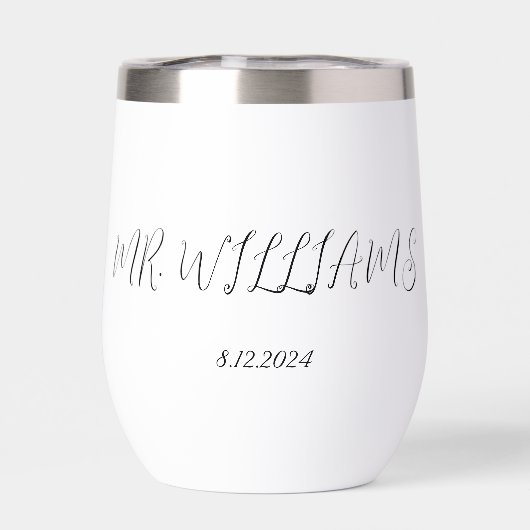 手のパーソナライズされた台本結婚のTuxedo (背面)