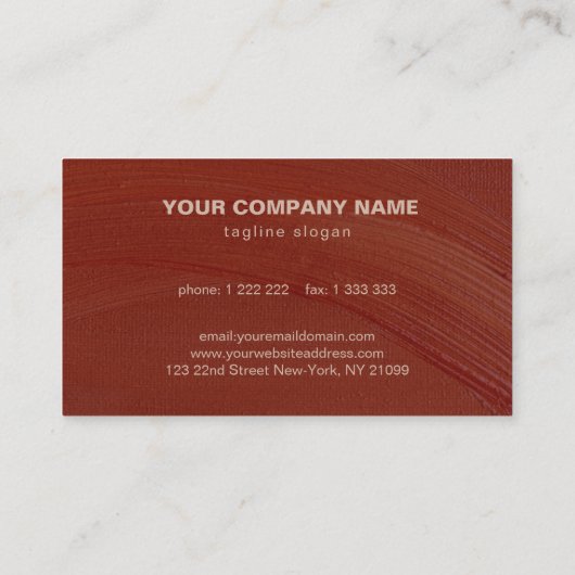 手のフレ色彩の鮮やかーム 名刺 (裏面)