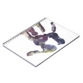 手のプリント ノートブック (左側)