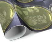 手のペトリ皿の細菌 ラッピングペーパー (ロールコーナー)