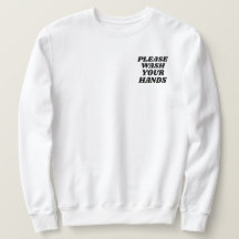 手のポケットの位置を洗って下さい