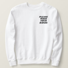 手のポケットの位置を洗って下さい スウェットシャツ