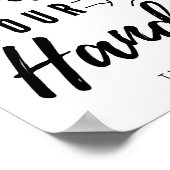 手のポスターを洗いなさい ポスター (角)