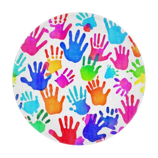 手の世界 カッティングボード (正面)