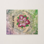 手の中のアマリリス ジグソーパズル (横)
