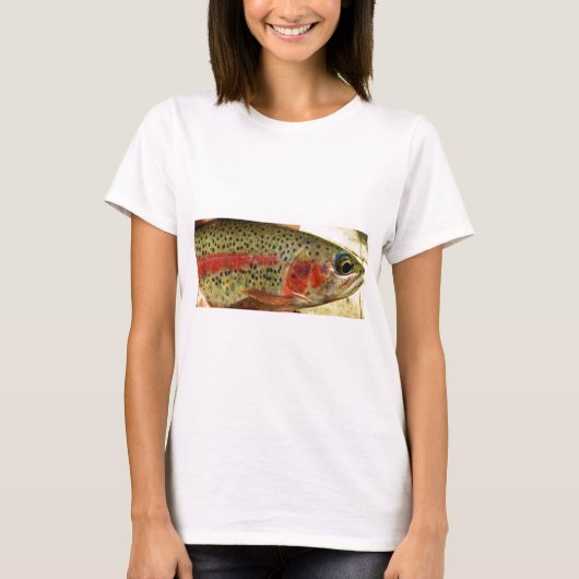 手の中のトラウト Tシャツ (正面)