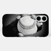 手の中の野球ボール Case-Mate iPhoneケース (裏面 (横))