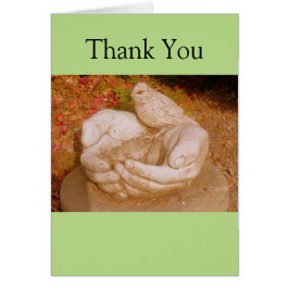 手の中の鳥サンキューカード