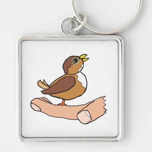 手の中の鳥 キーホルダー (正面)