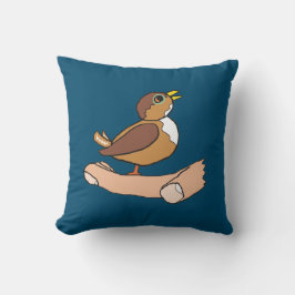 手の中の鳥 クッション