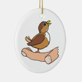 手の中の鳥 セラミックオーナメント (右)