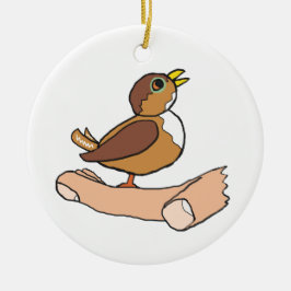 手の中の鳥 セラミックオーナメント