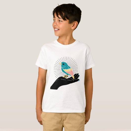 手の中の鳥 Tシャツ (正面フル)