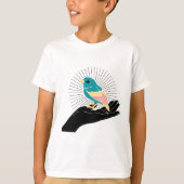 手の中の鳥 Tシャツ (正面)