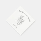 手の代が結んだ スタンダードカクテルナプキン (角)