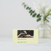 手の倍のサイドビジネスカードの救済 名刺 (スタンド正面)