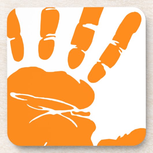 手の印象 コースター (正面)