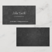 手の原稿の黒板のトランペット奏者の名刺 名刺 (正面/裏面)