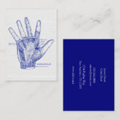 手の古い解剖学のスケッチのやし 名刺 (正面/裏面)