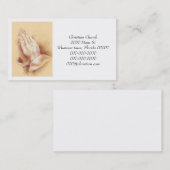 手の名刺を祈ること 名刺 (正面/裏面)