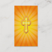 手の名刺を祈る金ゴールド 名刺 (裏面)