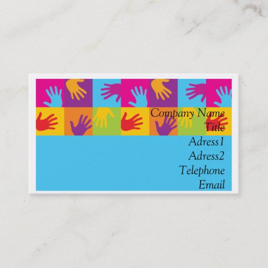 手の名刺 名刺 (正面)