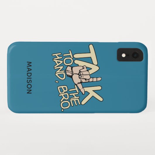 手の名前をカスタムするの電話 Case-Mate iPhoneケース (裏面(横))