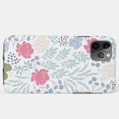 手の図解入りの、写真付きのフローラと葉のパターン Case-Mate iPhoneケース (裏面(横))