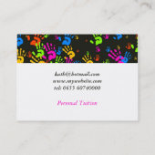 手の壁紙 名刺 (裏面)