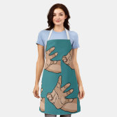 手の届く エプロン (着用した状態)