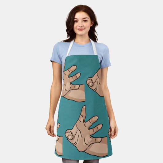 手の届く エプロン (着用した状態)