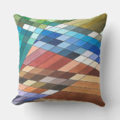 手の幾何絵を描抽象芸術パターン クッション (正面)