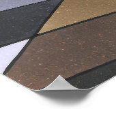 手の幾何絵を描抽象芸術パターン ポスター (角)