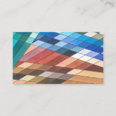 手の幾何絵を描抽象芸術パターン 名刺 (正面)