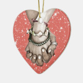 手の把握 セラミックオーナメント (左)