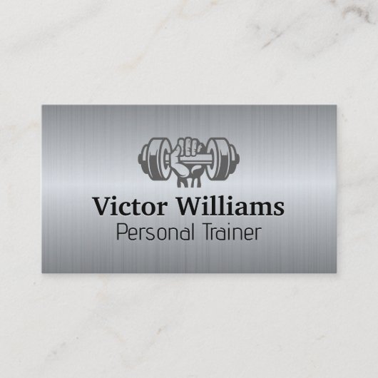 手の持ち上げ重量 | ジムフィットネス 名刺 (正面)