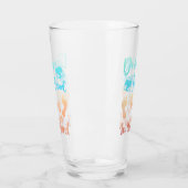 手の指で飲む砂の中のビーチことわざ タンブラーグラス (左)