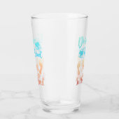 手の指で飲む砂の中のビーチことわざ タンブラーグラス (右)