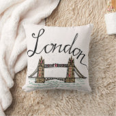 手の教養があるロンドン橋 クッション (ブランケット)