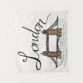 手の教養があるロンドン橋 タペストリー (正面)