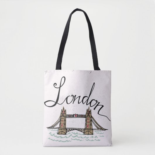 手の教養があるロンドン橋 トートバッグ (正面)