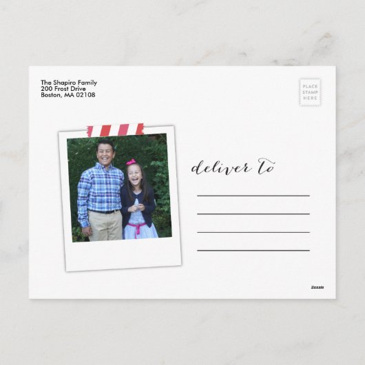 手の教養がある休日カード シーズンポストカード (裏面)