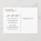 手の教養がある写真の素朴な保存日付の郵便はがき 案内ポストカード (裏面)