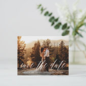 手の教養がある写真の素朴な保存日付の郵便はがき 案内ポストカード (スタンド正面)