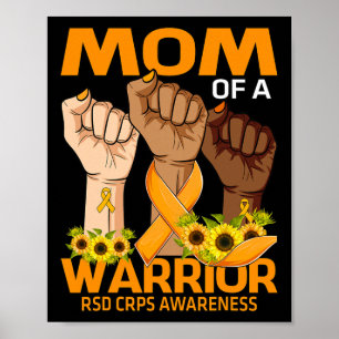手の母の戦士のRSDのCRPS認識度ひまわり ポスター