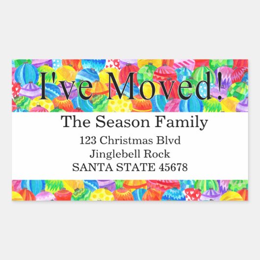 手の水の色のステッ絵を描クを移動した 長方形シール (正面)