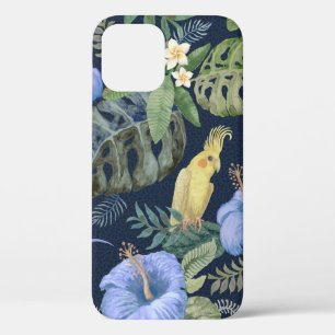 手の水彩から継ぎ目のない花絵を描のパターン iPhone 12ケース
