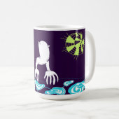 手の水溜のマグ コーヒーマグカップ (正面右)