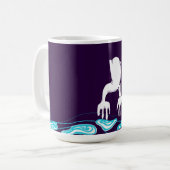 手の水溜のマグ コーヒーマグカップ (正面左)