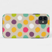 手の水玉模様パターン Case-Mate iPhoneケース (裏面(横))